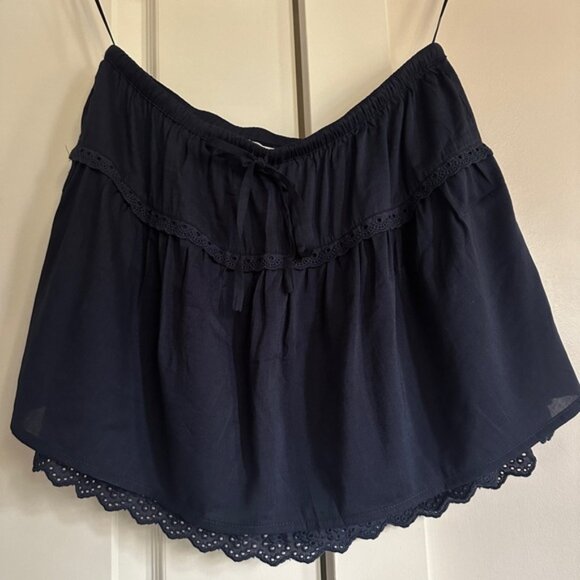 NEW Reformation Valetta Two Piece Matching Skirt Set in Navy Blue | size 4 - Picture 8 of 12